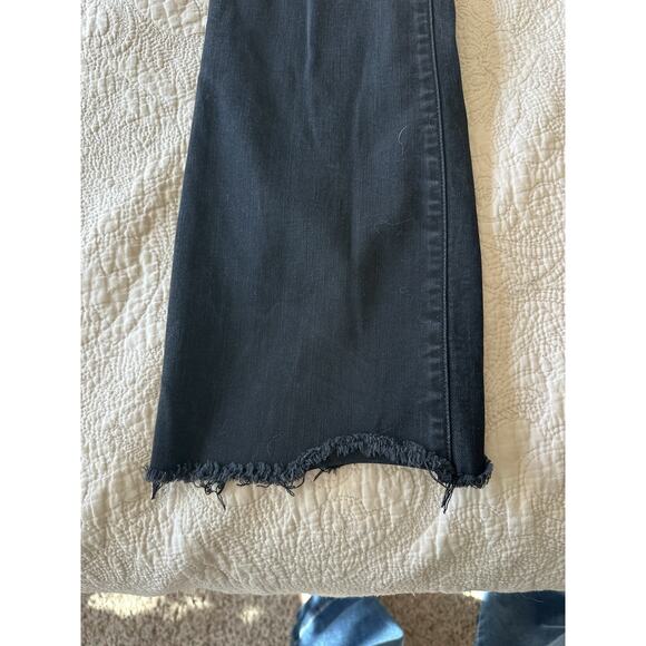 Judy Blue Black Wash Slim Boot Cut Jeans Frayed Hem Stretch Denim 15/32 Womens - Picture 3 of 6